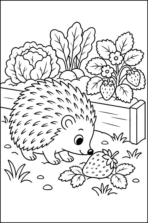 Hedgehog And Strawberry