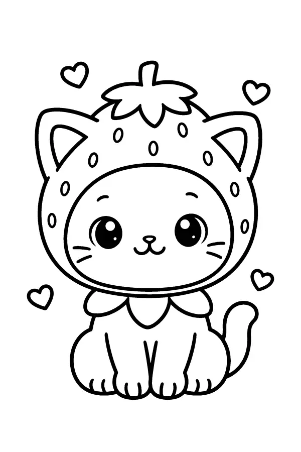 Strawberry Hood Cat