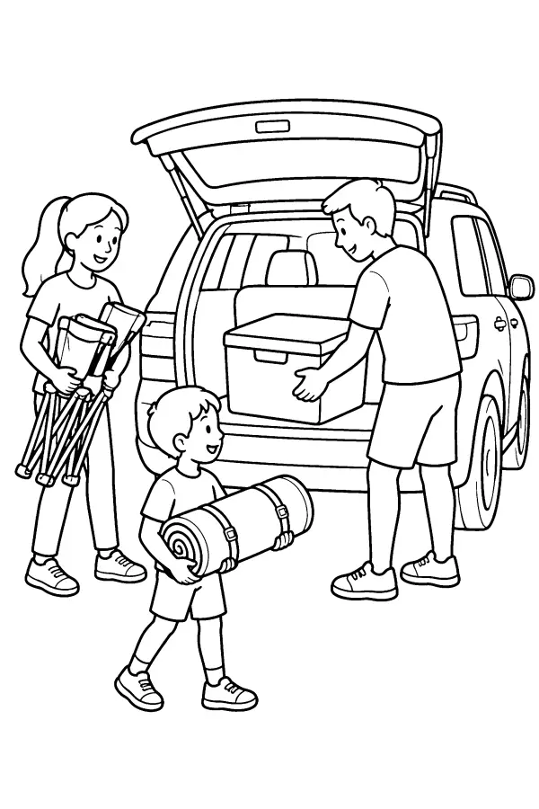 Family Car Packing