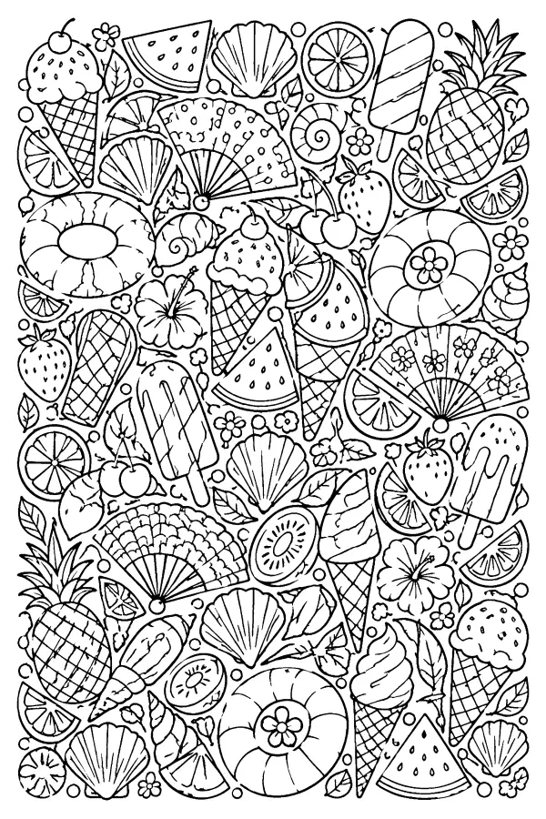 Fruit And Seashells