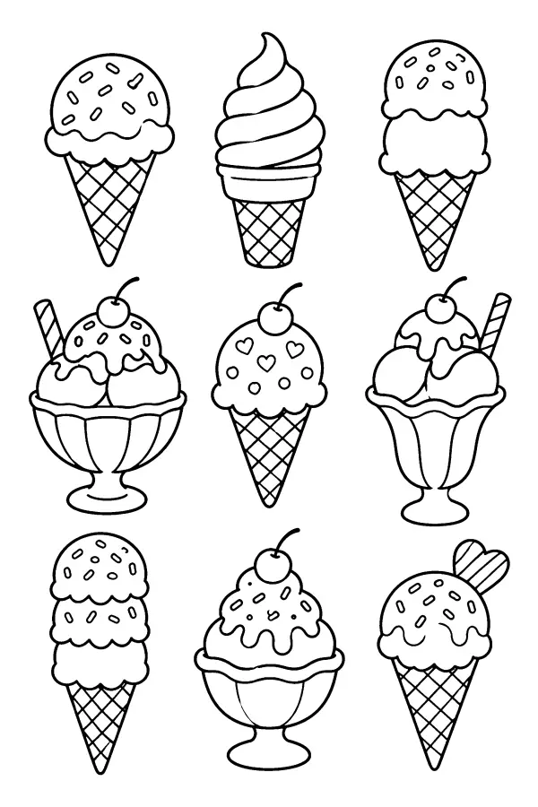 Ice Cream Treat Grid