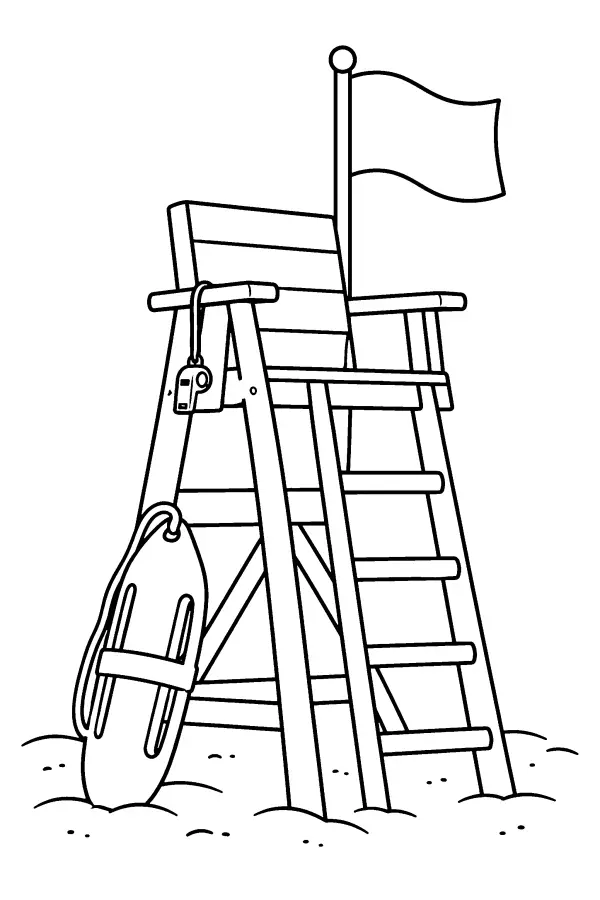 Lifeguard Chair Scene
