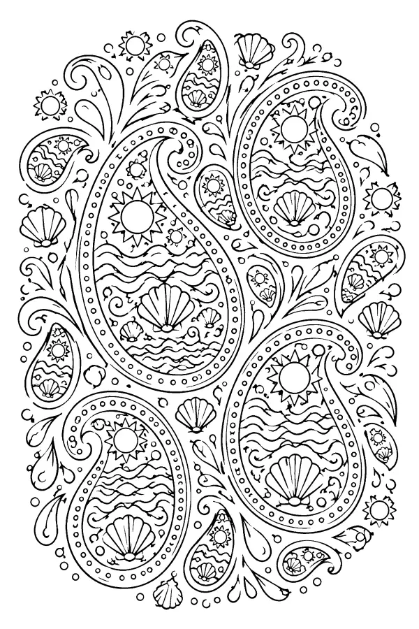 Paisley Seashell Swirl