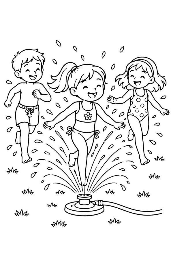 Sprinkler Splash Run