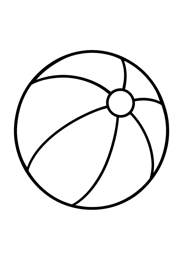 Striped Beach Ball