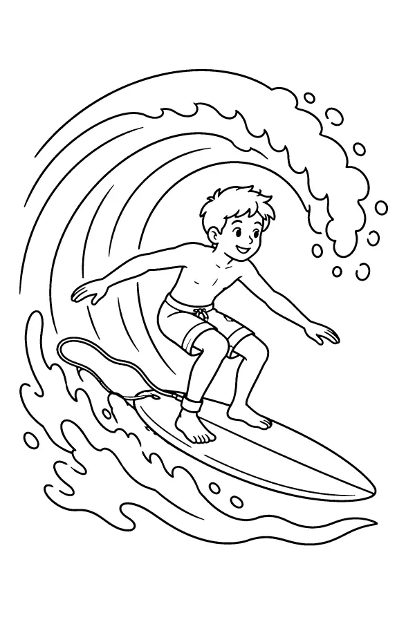 Surfer On Wave