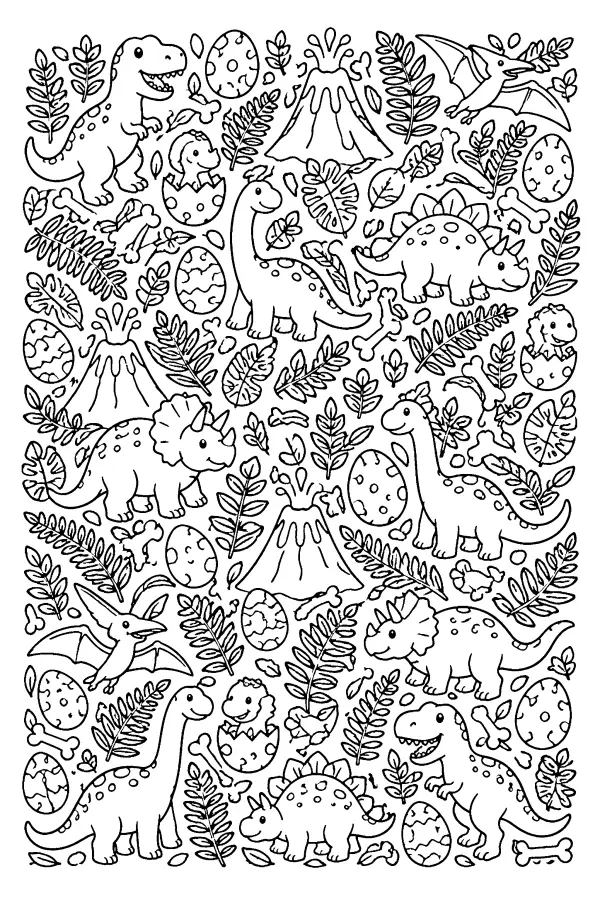 Dino Fossil Meadow