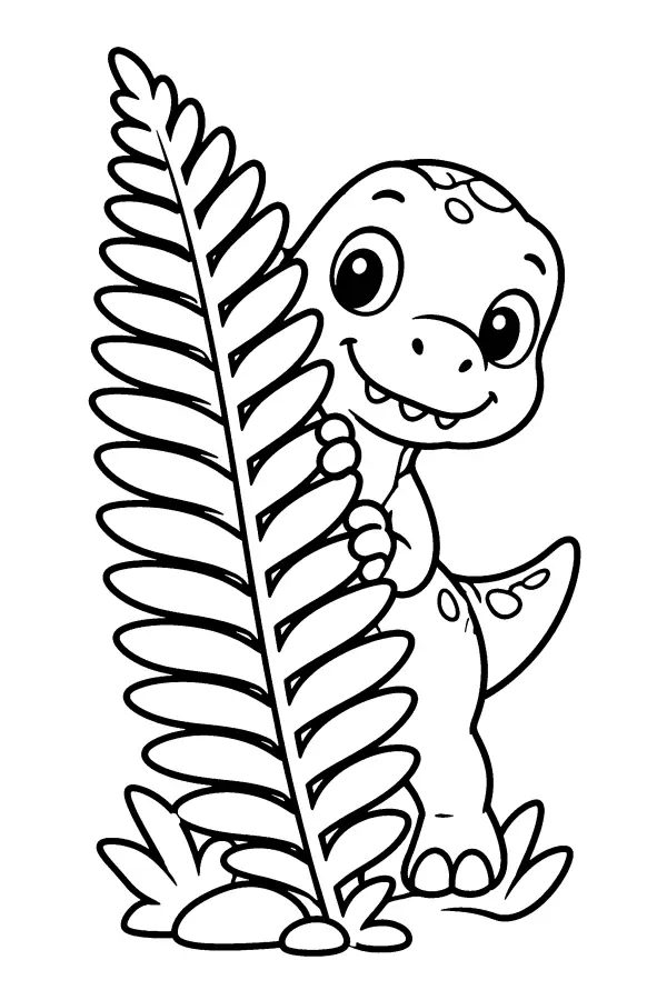 Peeking Dino Fern