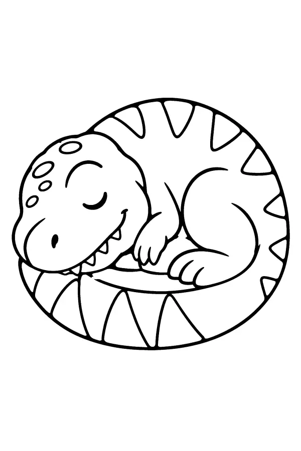 Sleeping T Rex