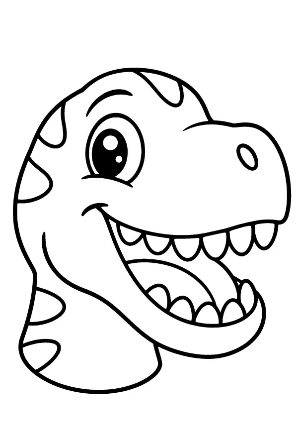 Smiling Dino Head