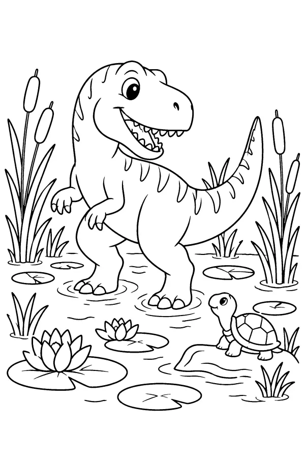 Swampy Dino Scene