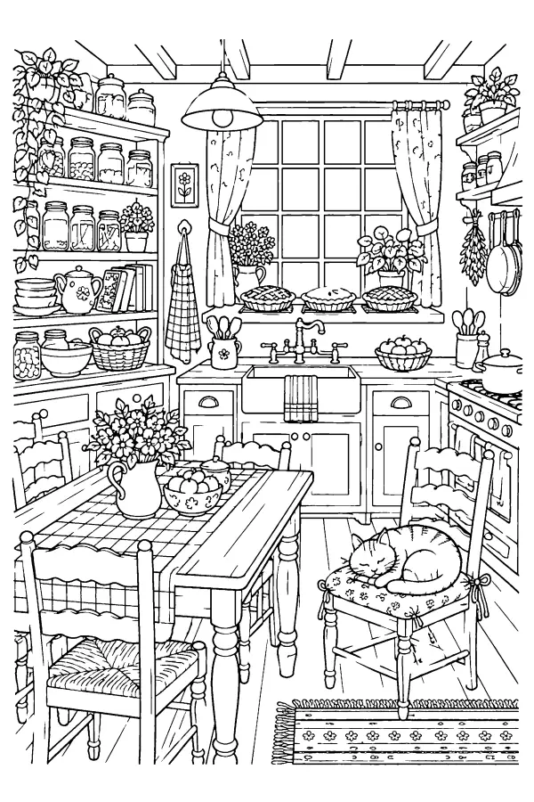 Cozy Farmhouse Kitchen