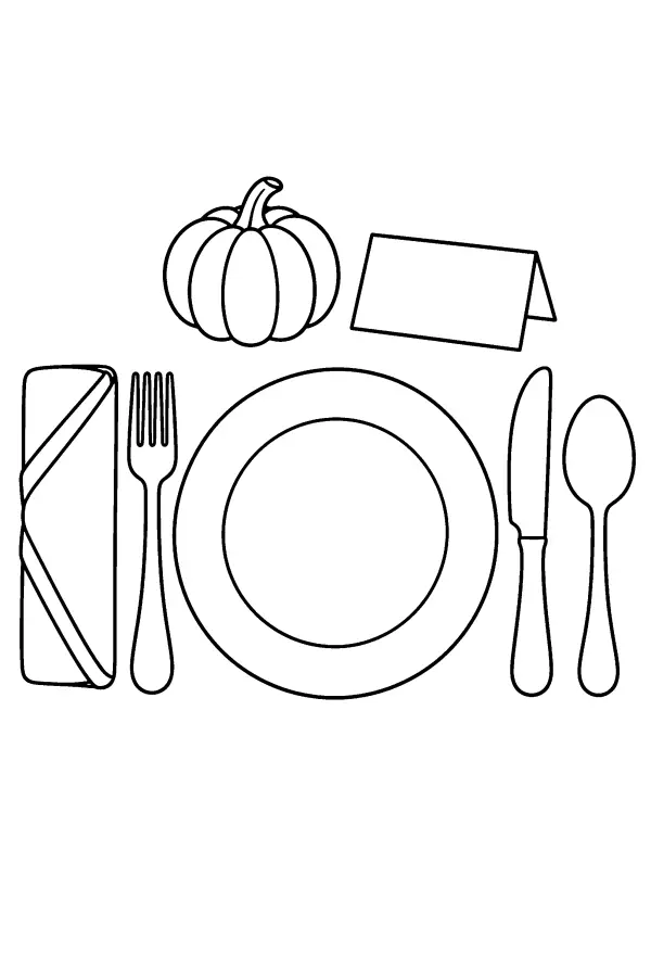 Pumpkin Place Setting