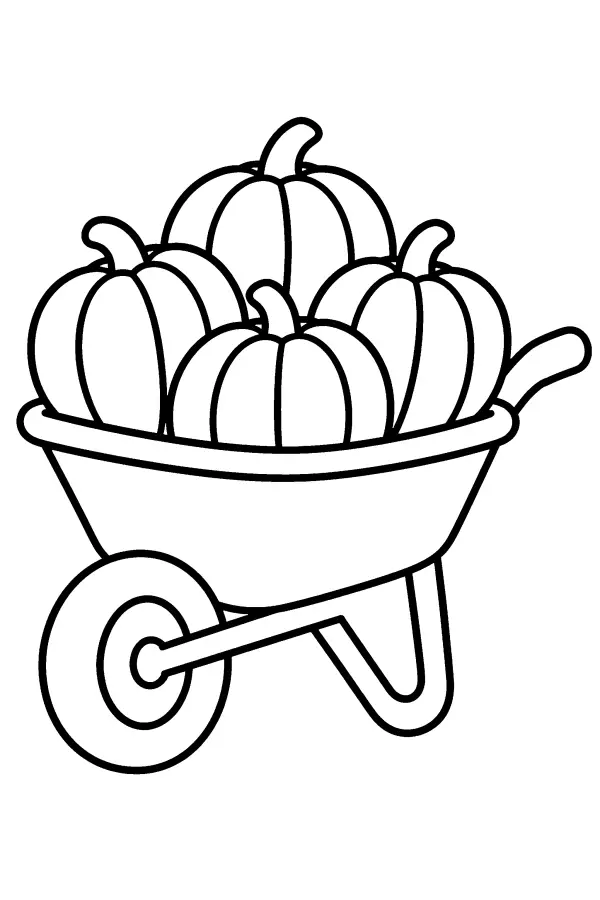 Pumpkin Wheelbarrow