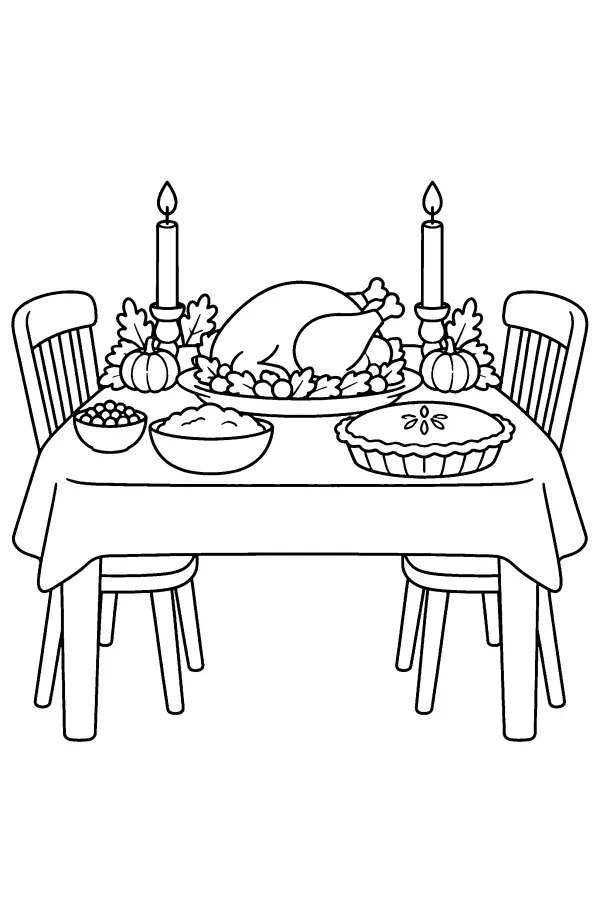 Thanksgiving Table Spread