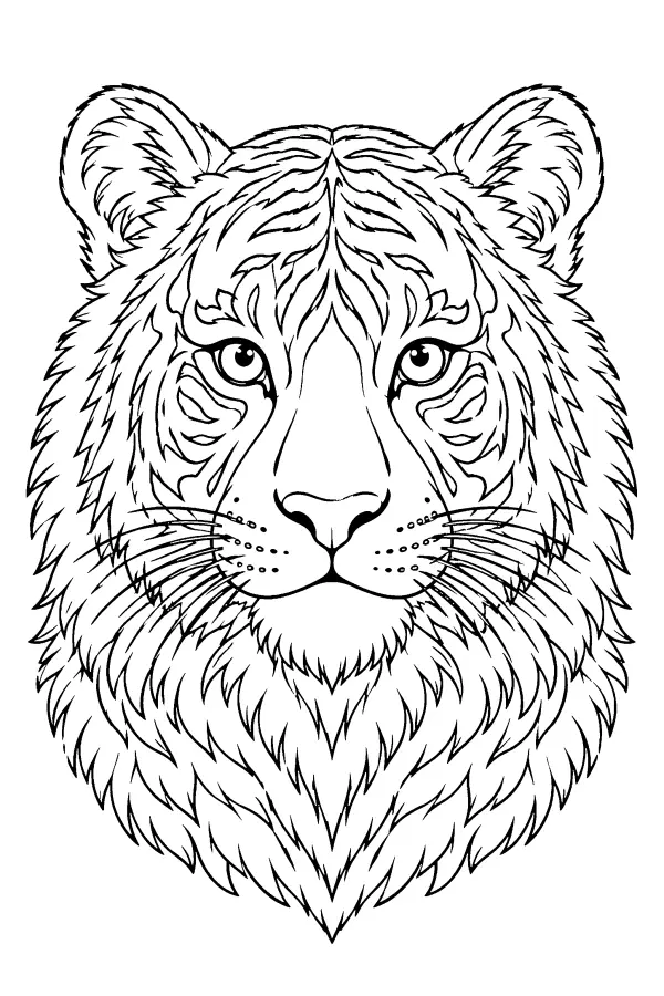 Majestic Tiger Head