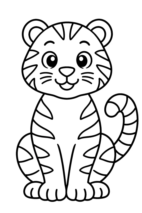 Sitting Tiger