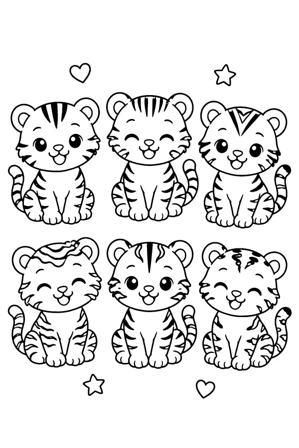 Six Tiger Pals