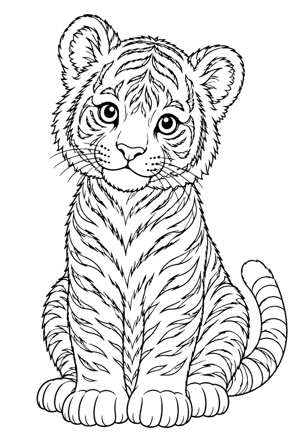 Tiger Cub Portrait