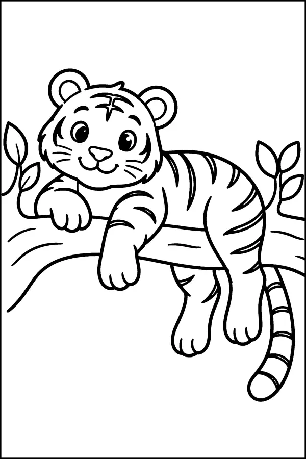 Tiger on Branch