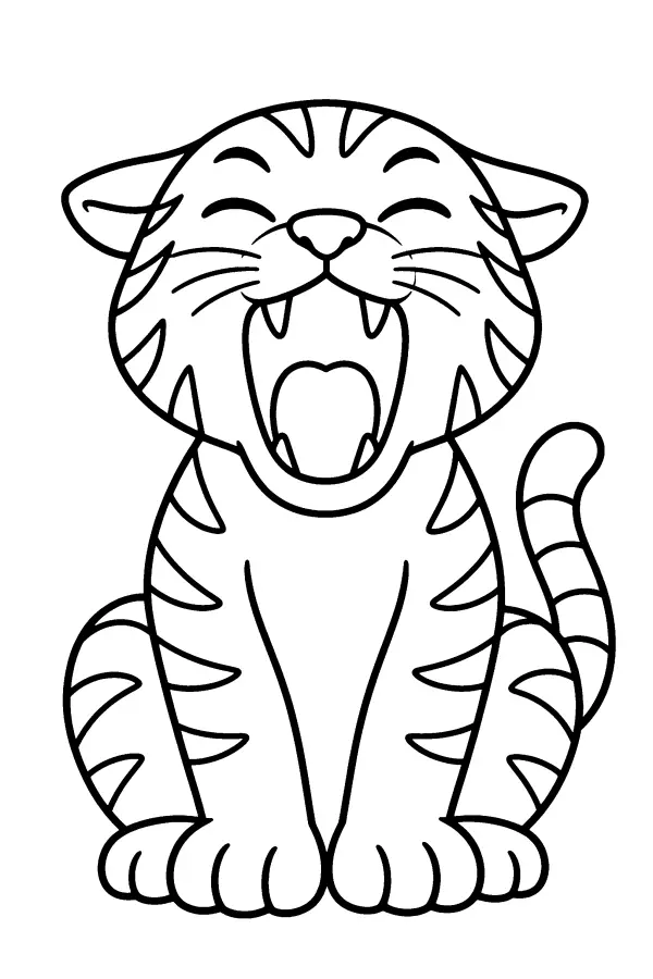 Yawning Tiger