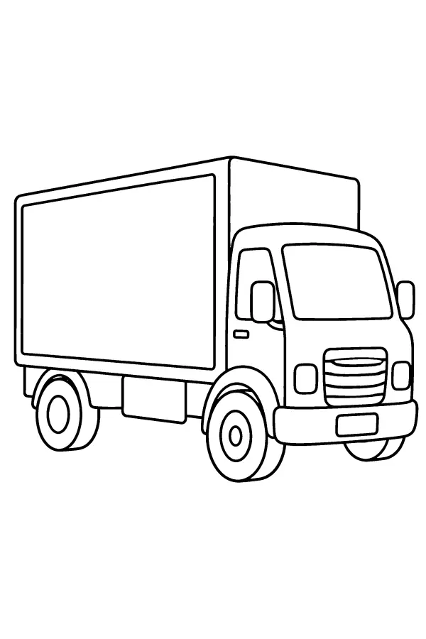 Blank Box Truck