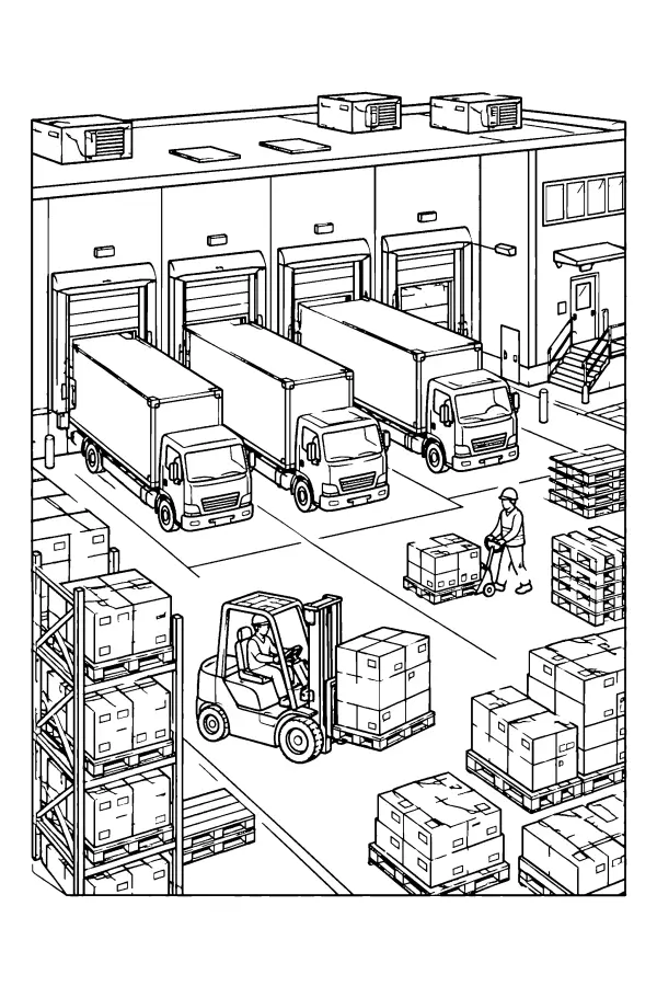 Busy Loading Dock