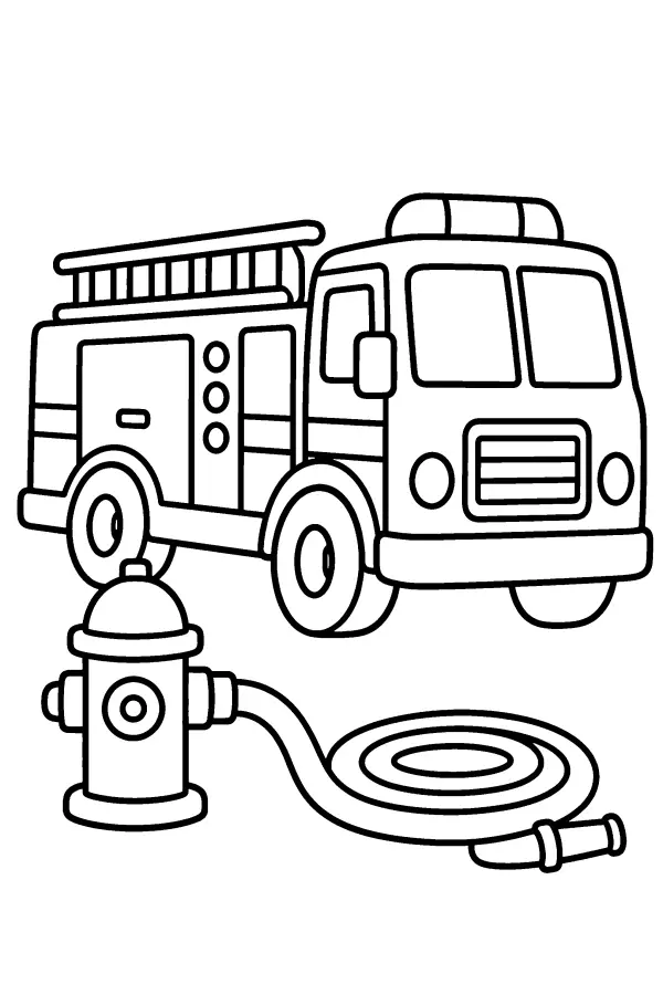 Fire Engine and Hydrant
