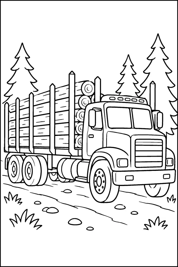 Forest Log Truck