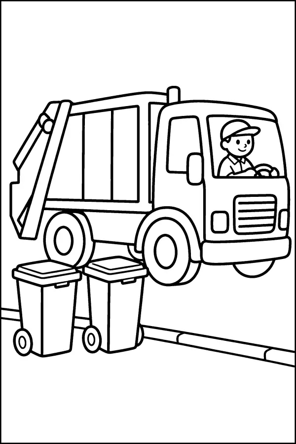 Garbage Truck Curbside