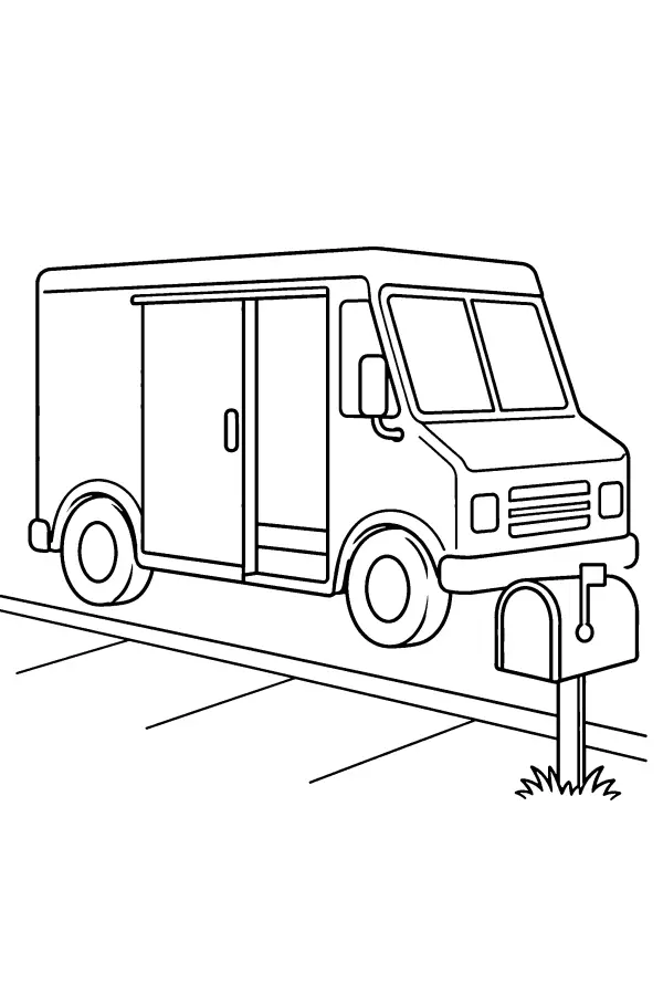 Mail Truck Stop