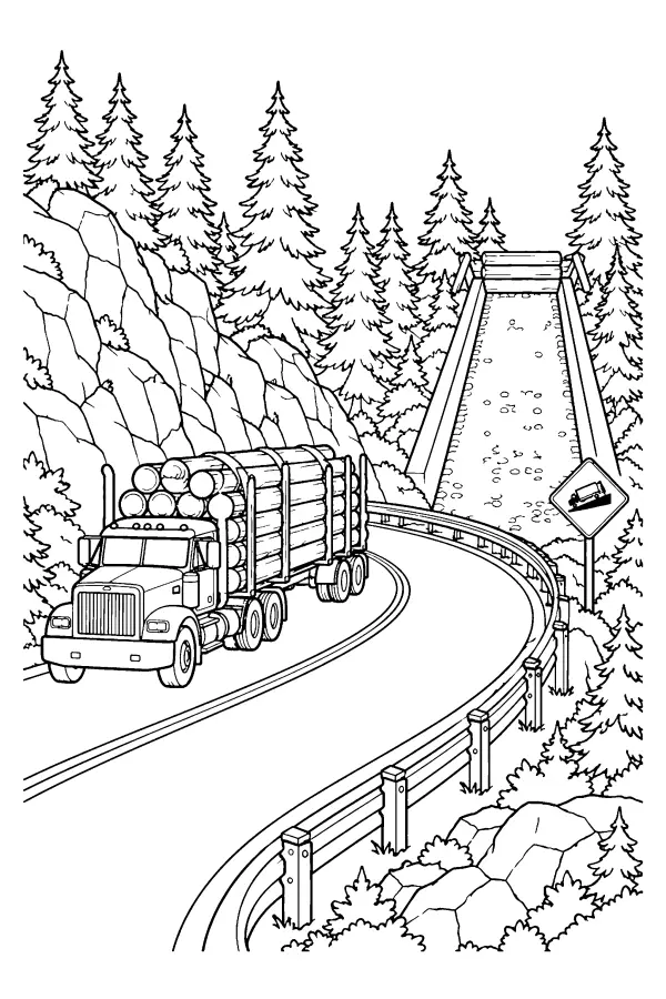 Mountain Logging Curve