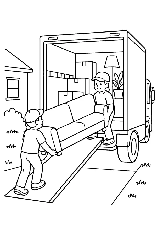 Moving Truck Load