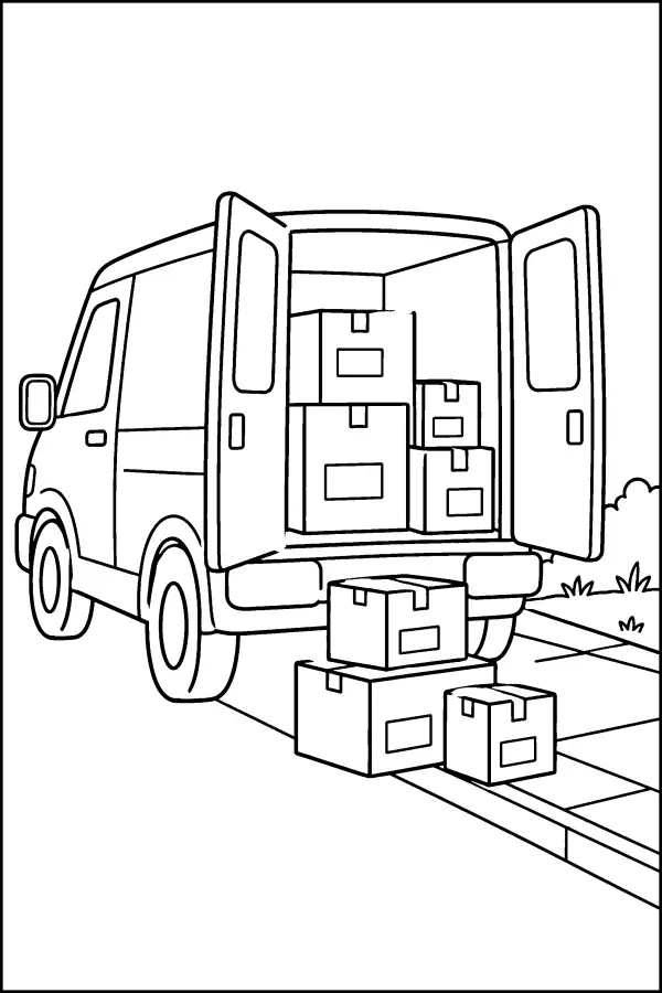 Parcel Van Stop