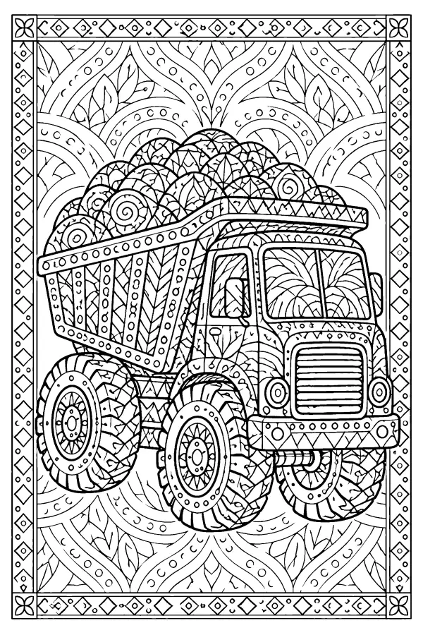 Patterned Dump Truck