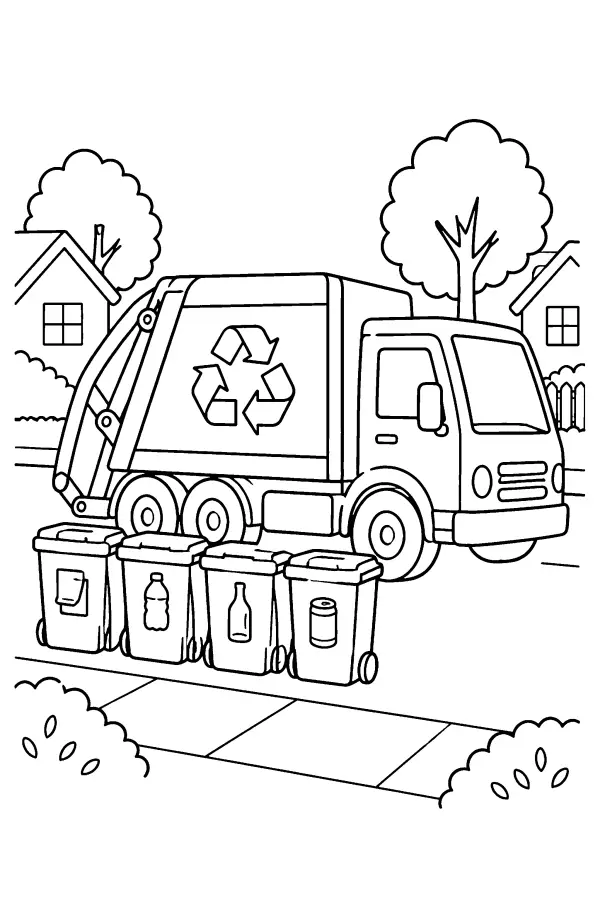 Recycling Truck Row