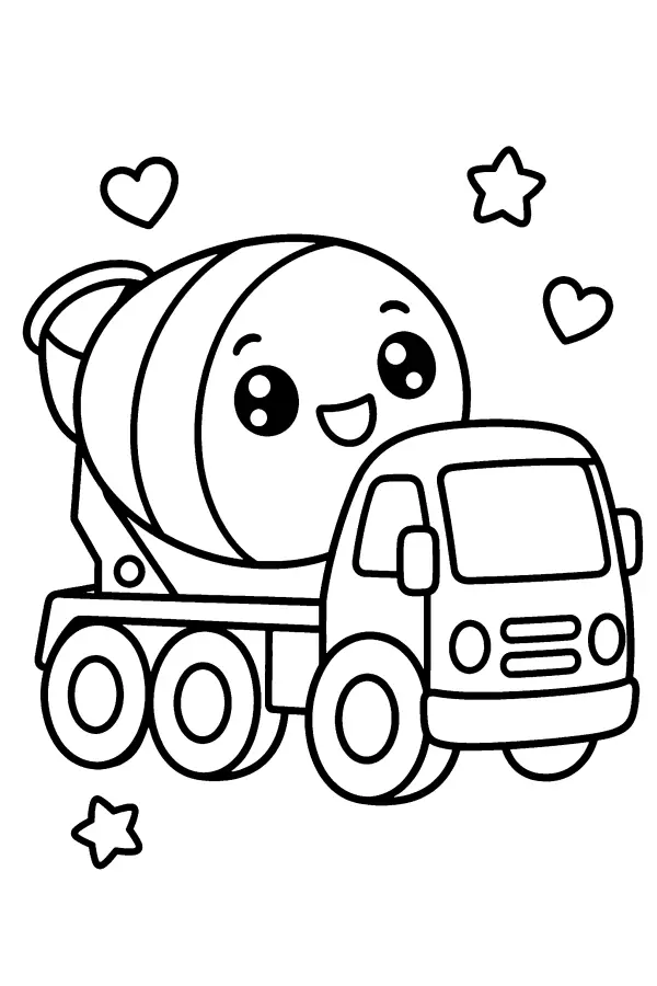 Smiling Mixer Truck