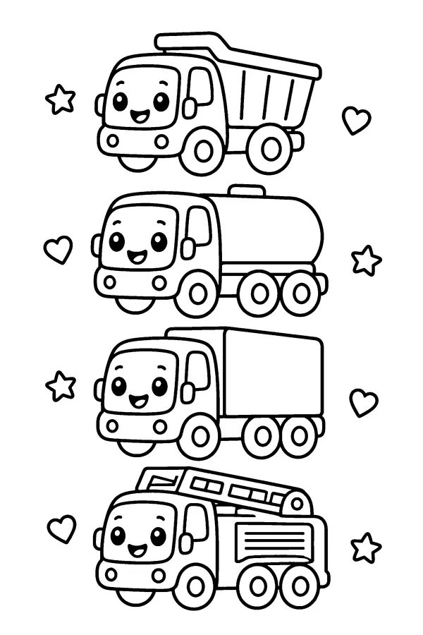 Smiling Trucks Row