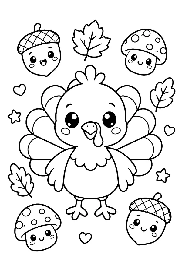 Turkey And Acorns