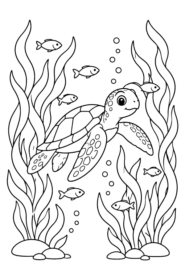 Kelp Turtle Swim