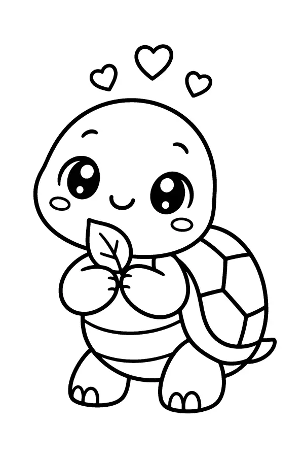 Leaf Holding Turtle