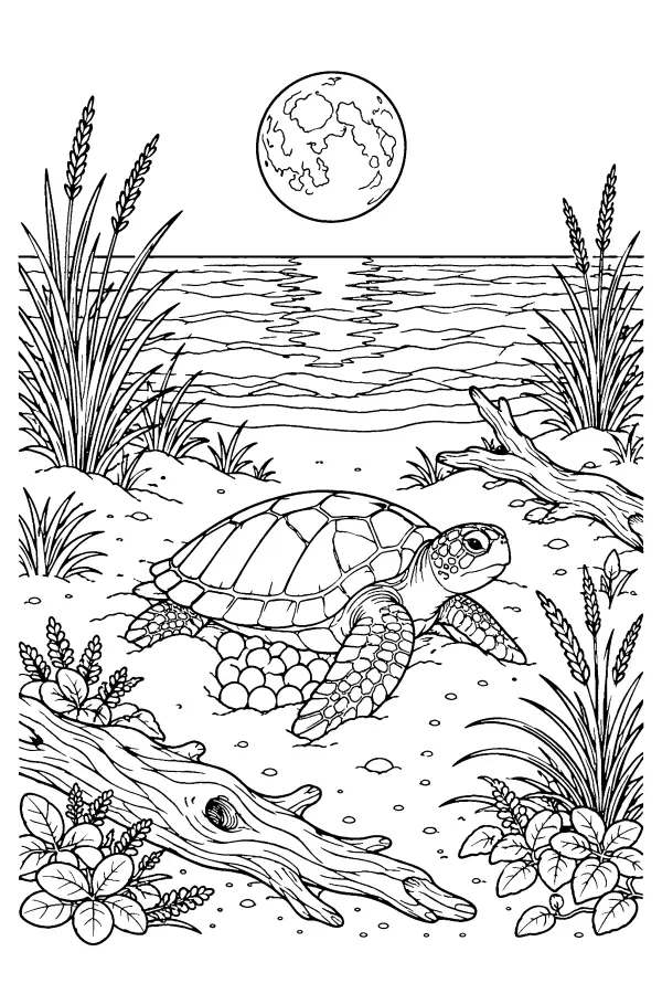 Moonlit Turtle Nest