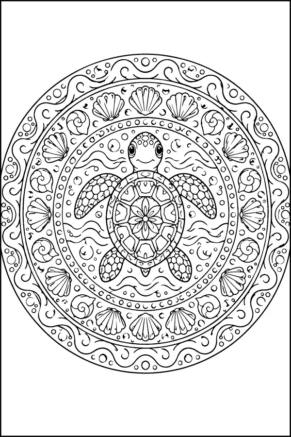 Ocean Shell Mandala