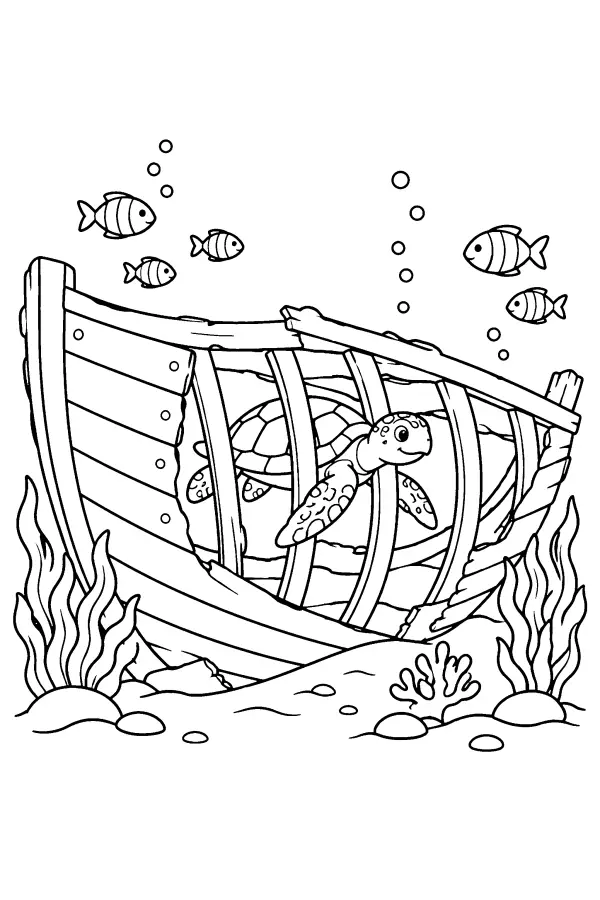 Sunken Rowboat Turtle