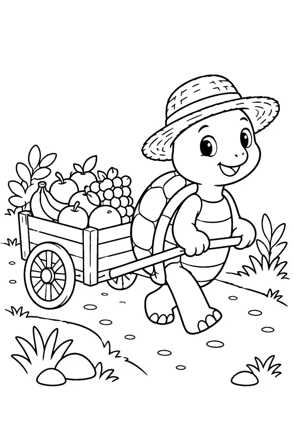 Turtle Fruit Cart