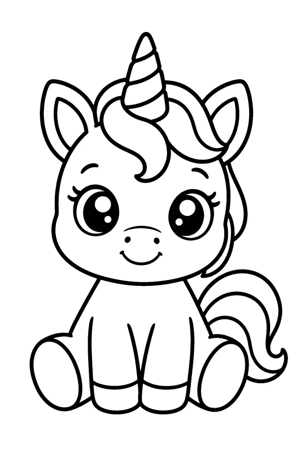 Baby Unicorn Sitting