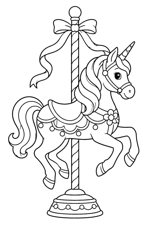 Carousel Horse on a Pole