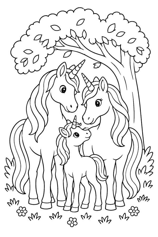 Family Under the Tree