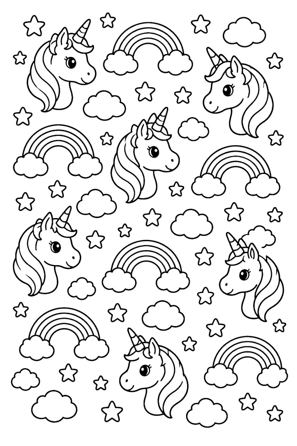Rainbows and Cloud Pattern