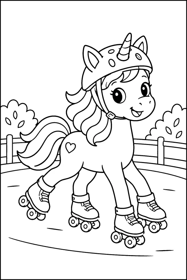 Roller Skates and Helmet